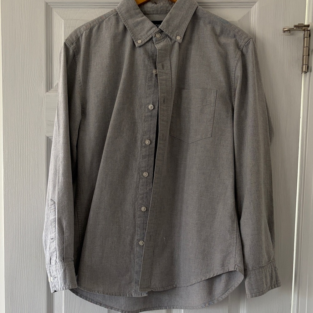Bonobos Grey Button-Down Oxford Shirt